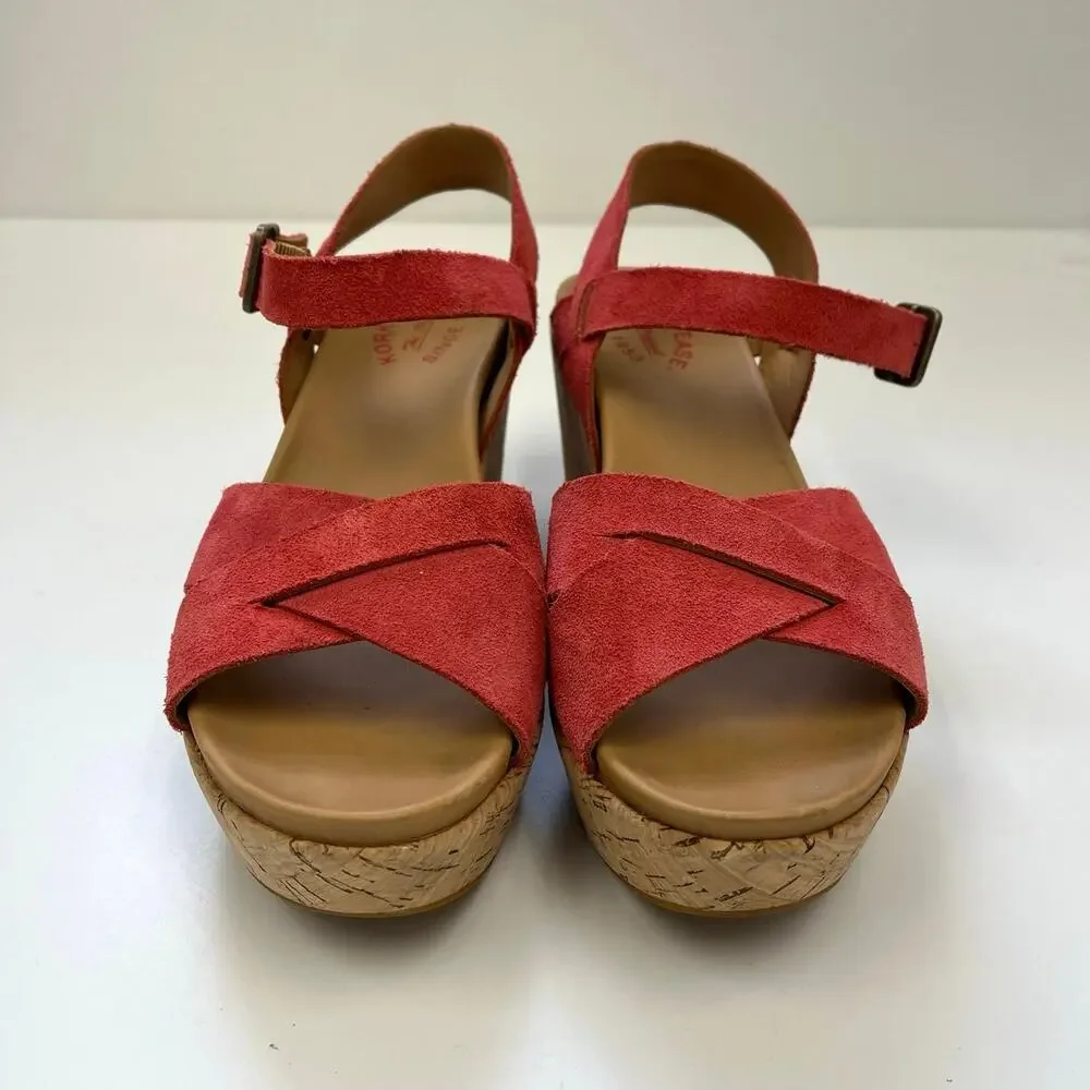 Kork-Ease Ava 2.0 Cork Wedge Platform Sandal Comfort Suede Leather Summer 10M